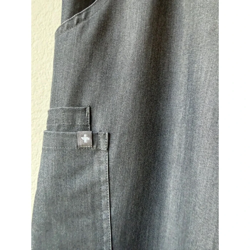 FIGS Womens Kade‎ Scrub Pants Size L Tall Drawstring Graphite Grey Technical
